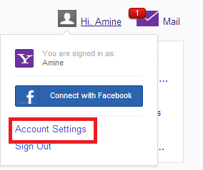 كيف تتأكد ان حسابك على الياهو غير مخترق  Account+settings