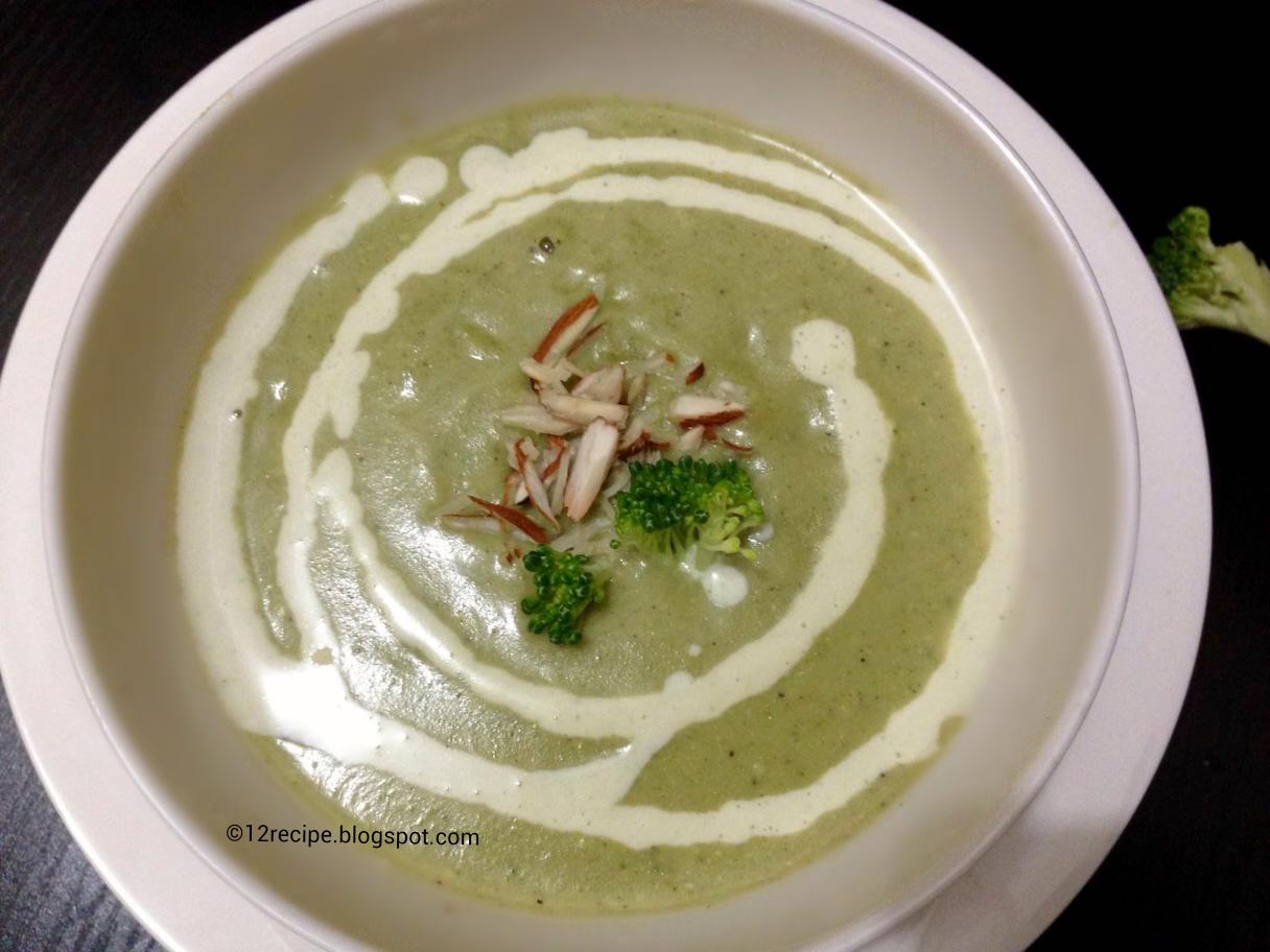 Broccoli and Almond Soup Recipe Book