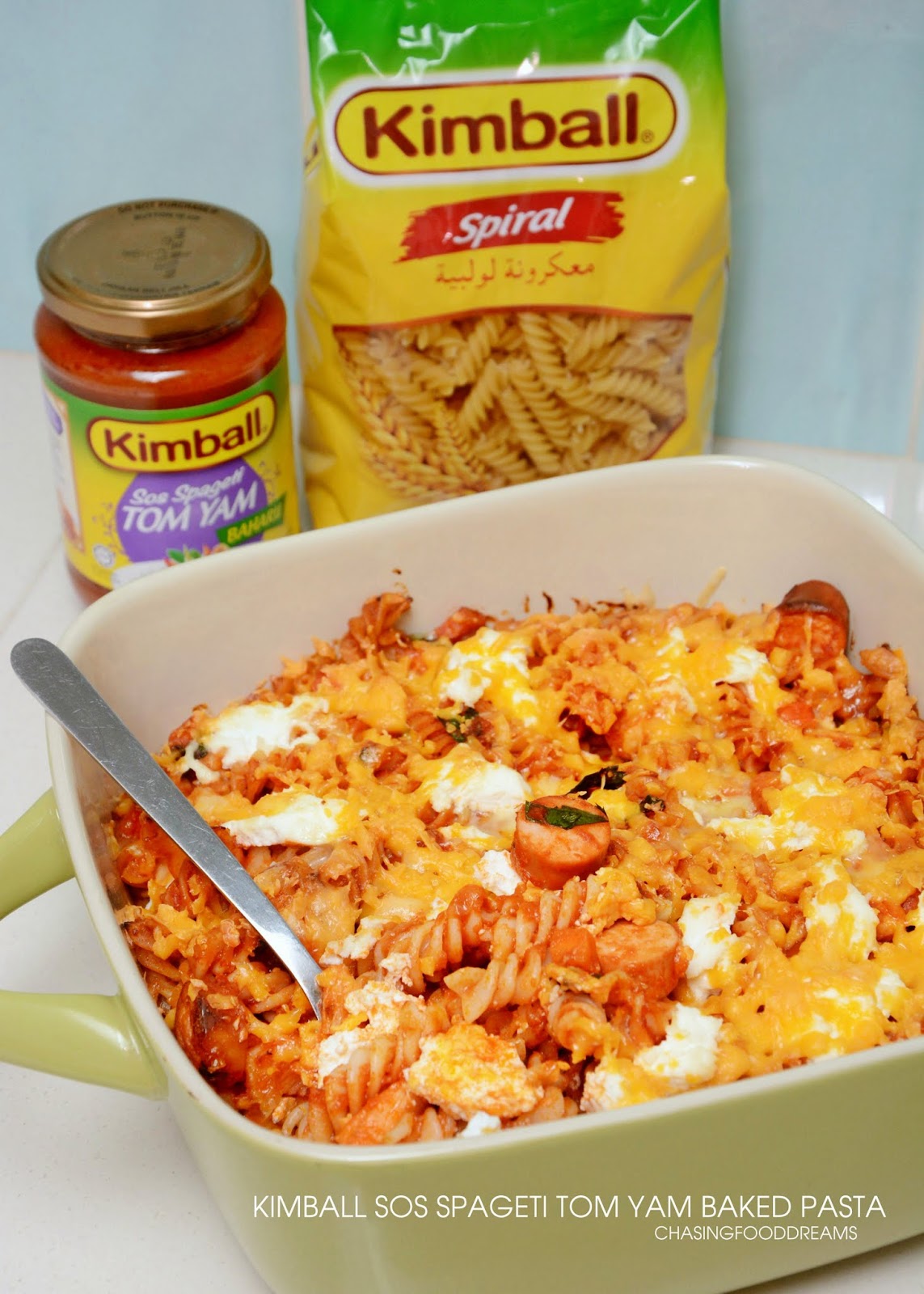 CHASING FOOD DREAMS Baked Kimball Sos Spageti Tomyam Pasta (specially