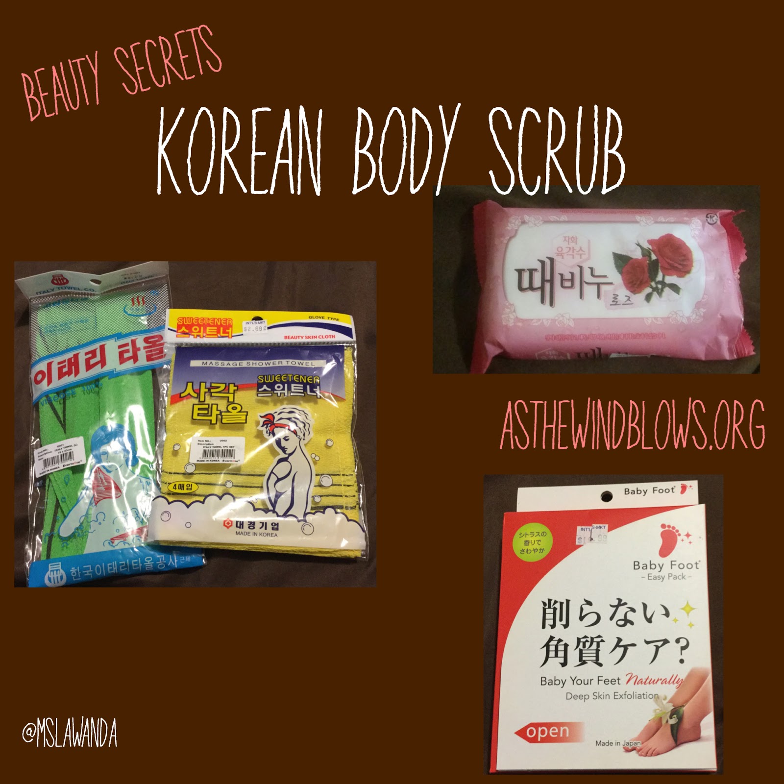 As The Wind Blows Beauty Secrets Korean Body Scrub