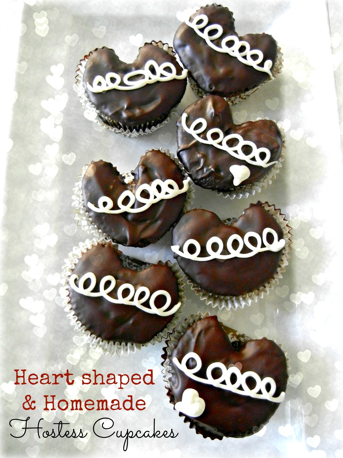 Sugar Swings! Serve Some heart shaped and homemade hostess cupcakes