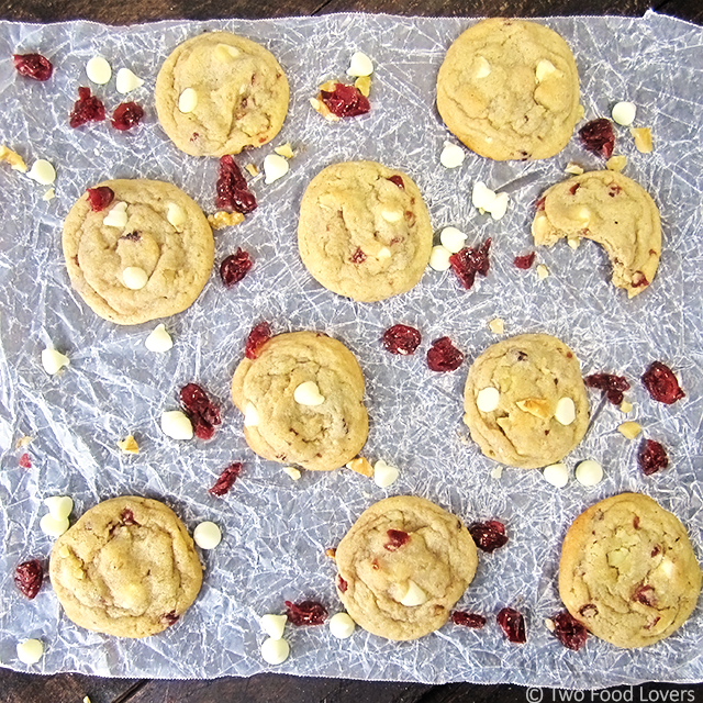 Cranberry White Chocolate Walnut Cookies
