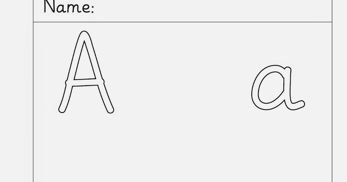Lernstübchen: schlichte Buchstabenschreibblätter zum A a