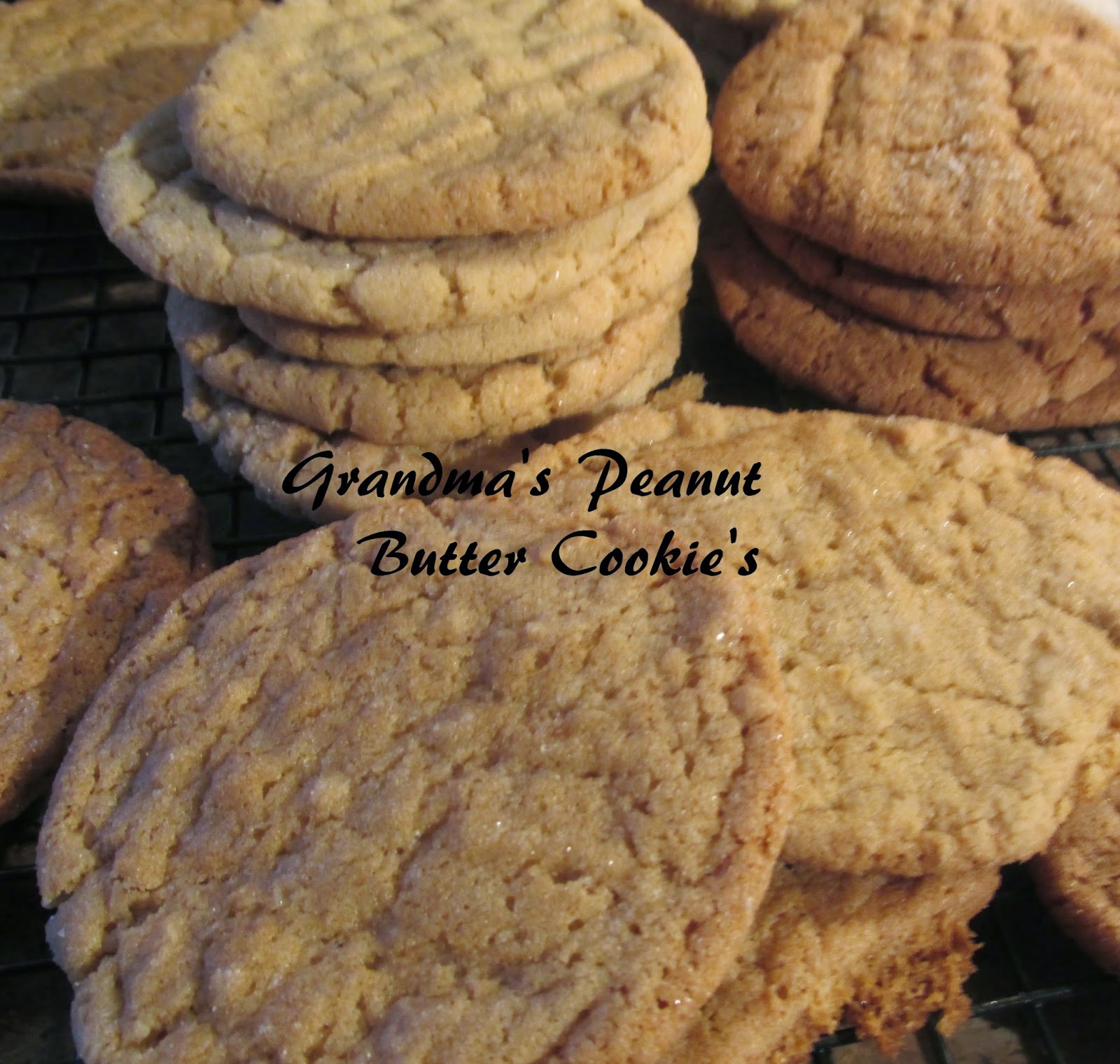 Vickie's Kitchen and Garden Grandma's Peanut Butter Cookie's