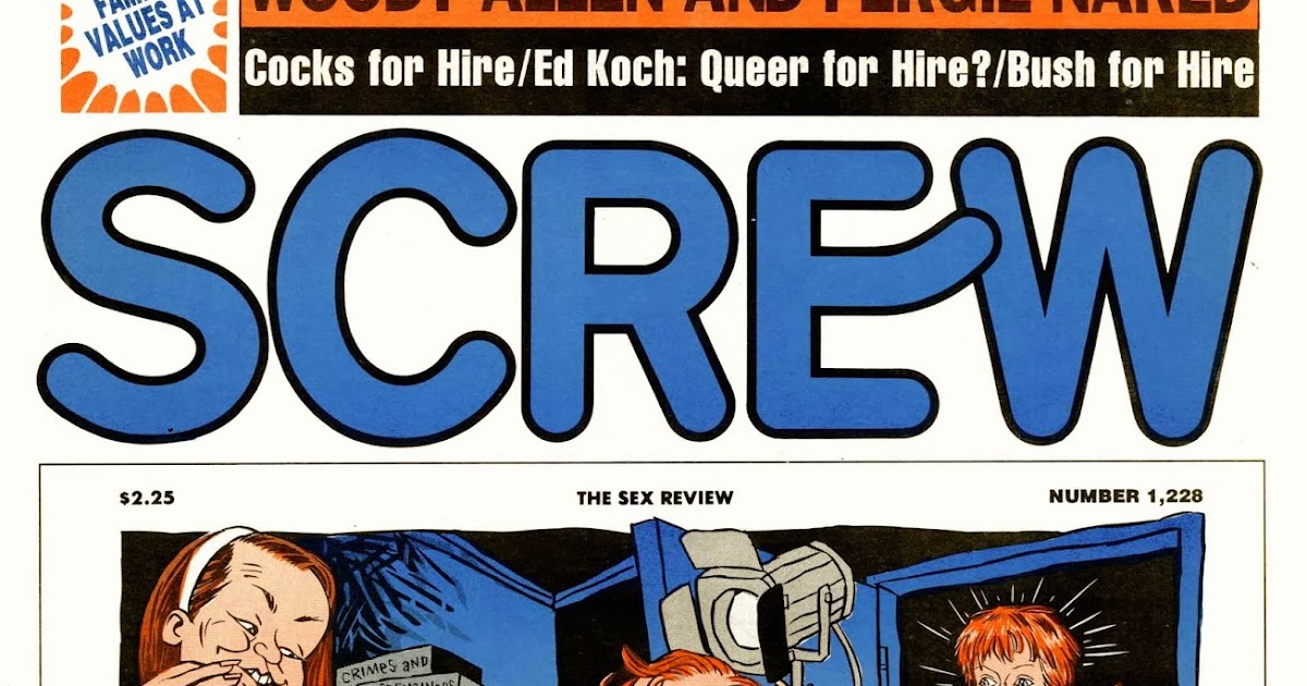 SCREW Magazine Cover Art SCREW 1,228, cover art by Danny Hellman