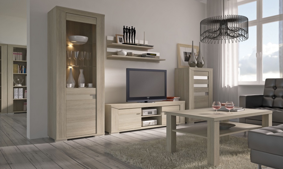 Muebles para salas con madera de roble decoración de salas