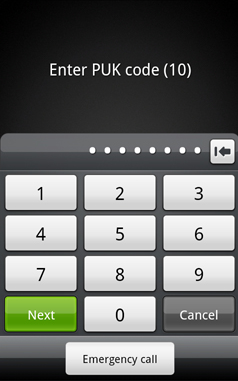 Enter Puk For Slot 2 Enter Puk For Slot 2