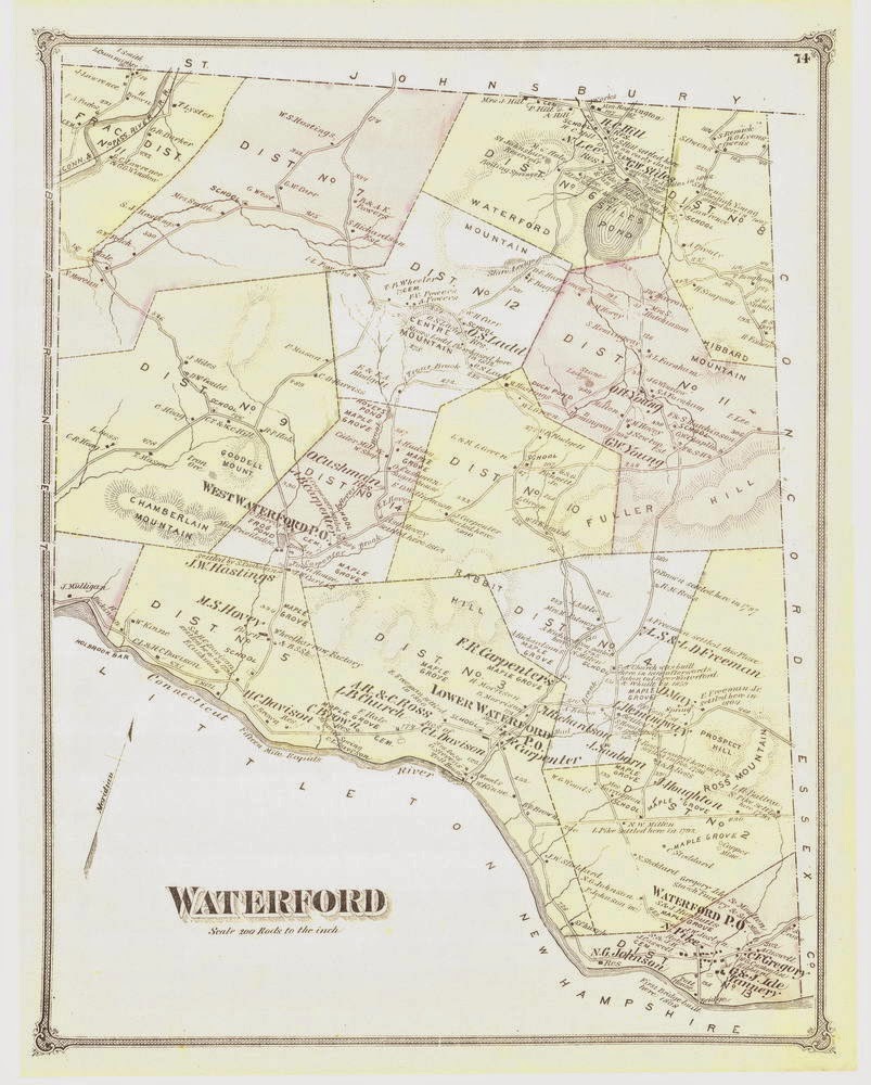 Waterford, Vermont, History