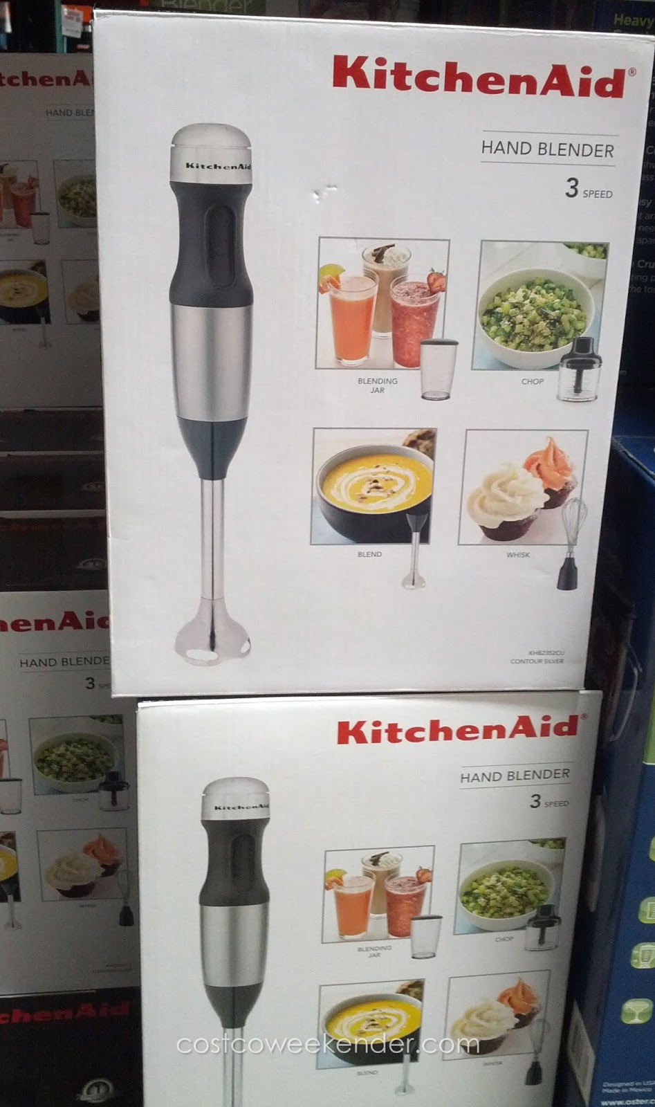 KitchenAid KHB2352CU 3 Speed Hand Blender (Contour Silver) Costco