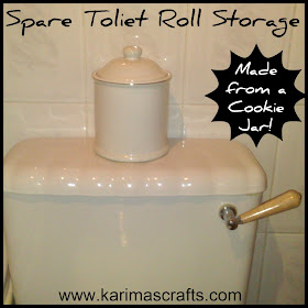 toilet roll storage cookie jar