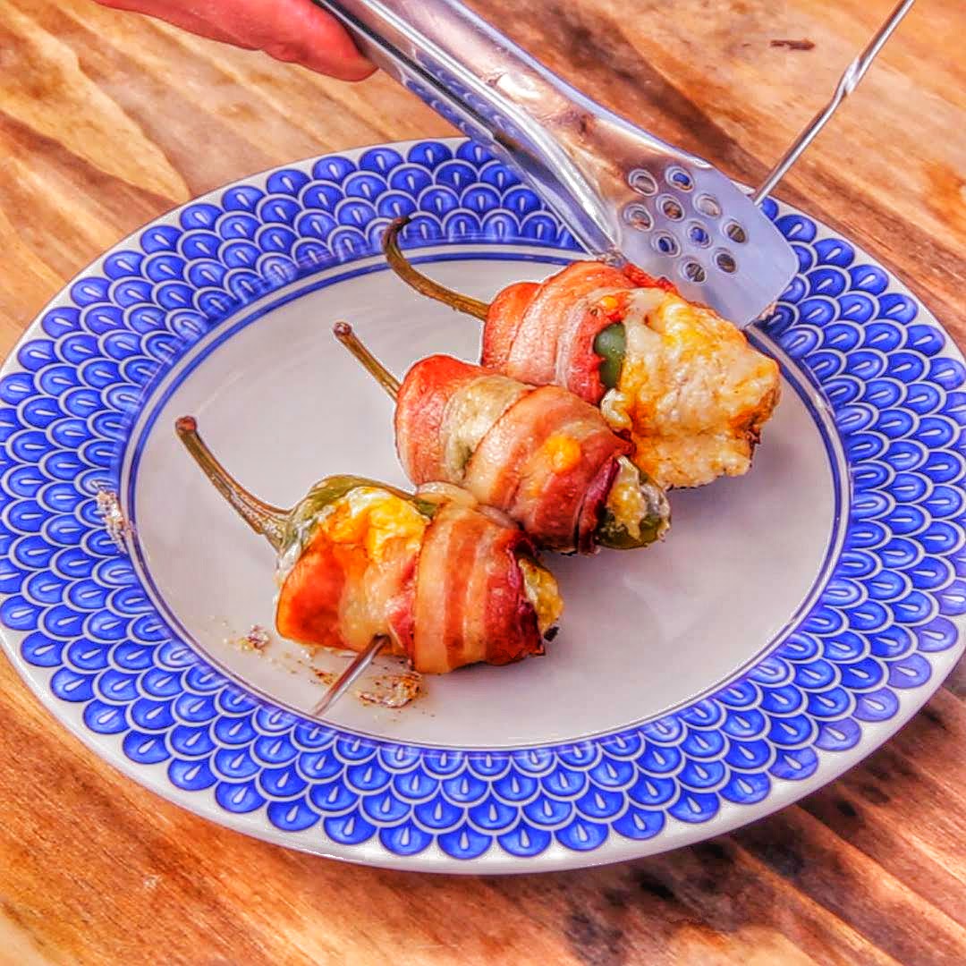 Grilled BaconWrapped Jalapeño Poppers