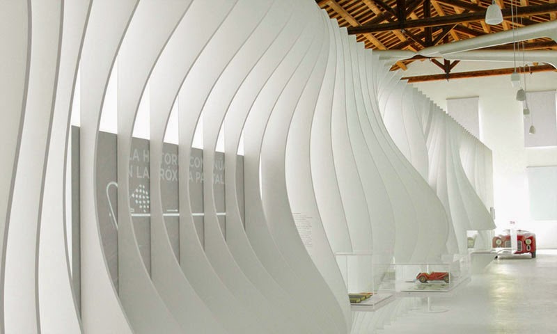 Orgánicas estructuras seccionadas en la arquitectura