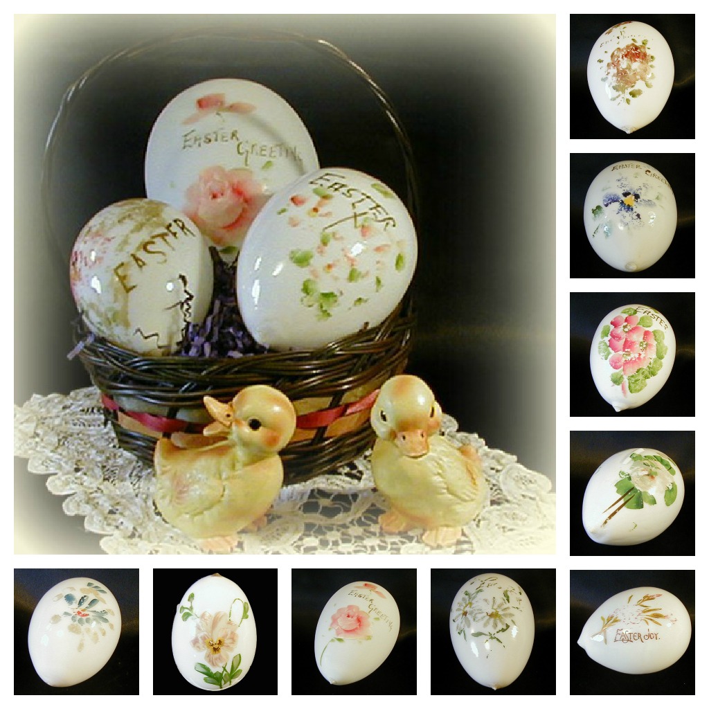 Reuzeit Emporium Collecting Milk Glass Easter Eggs