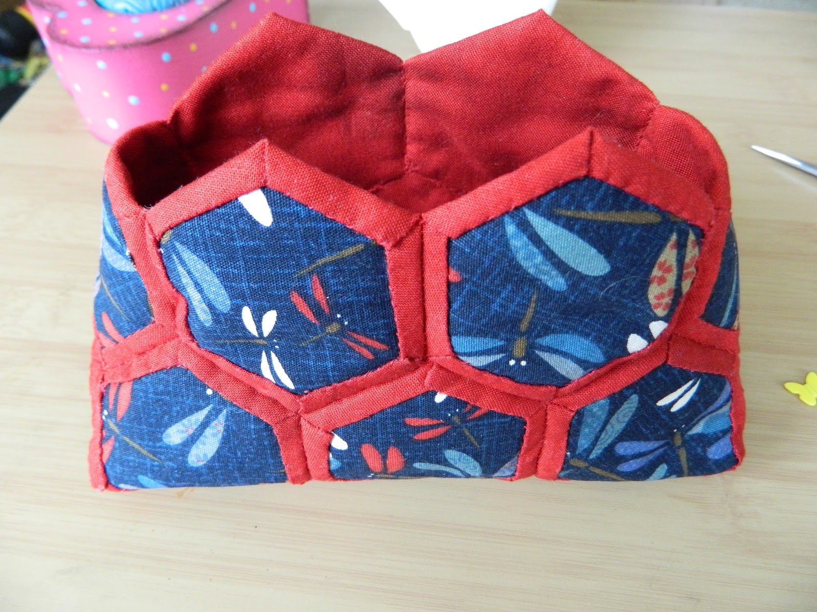 Strawberry Patches Hexagon Bag Tutorial
