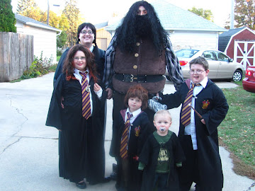 Harry Potter Halloween (Hermione, Moaning Myrtle, Hagrid, Ron, Draco, Harry)