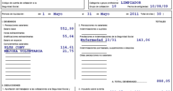 Como Hacer Una Nomina Con Incapacidad Temporal