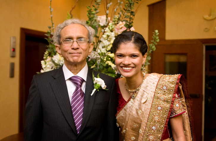 A smile with Dad as they get ready to start the ceremony!