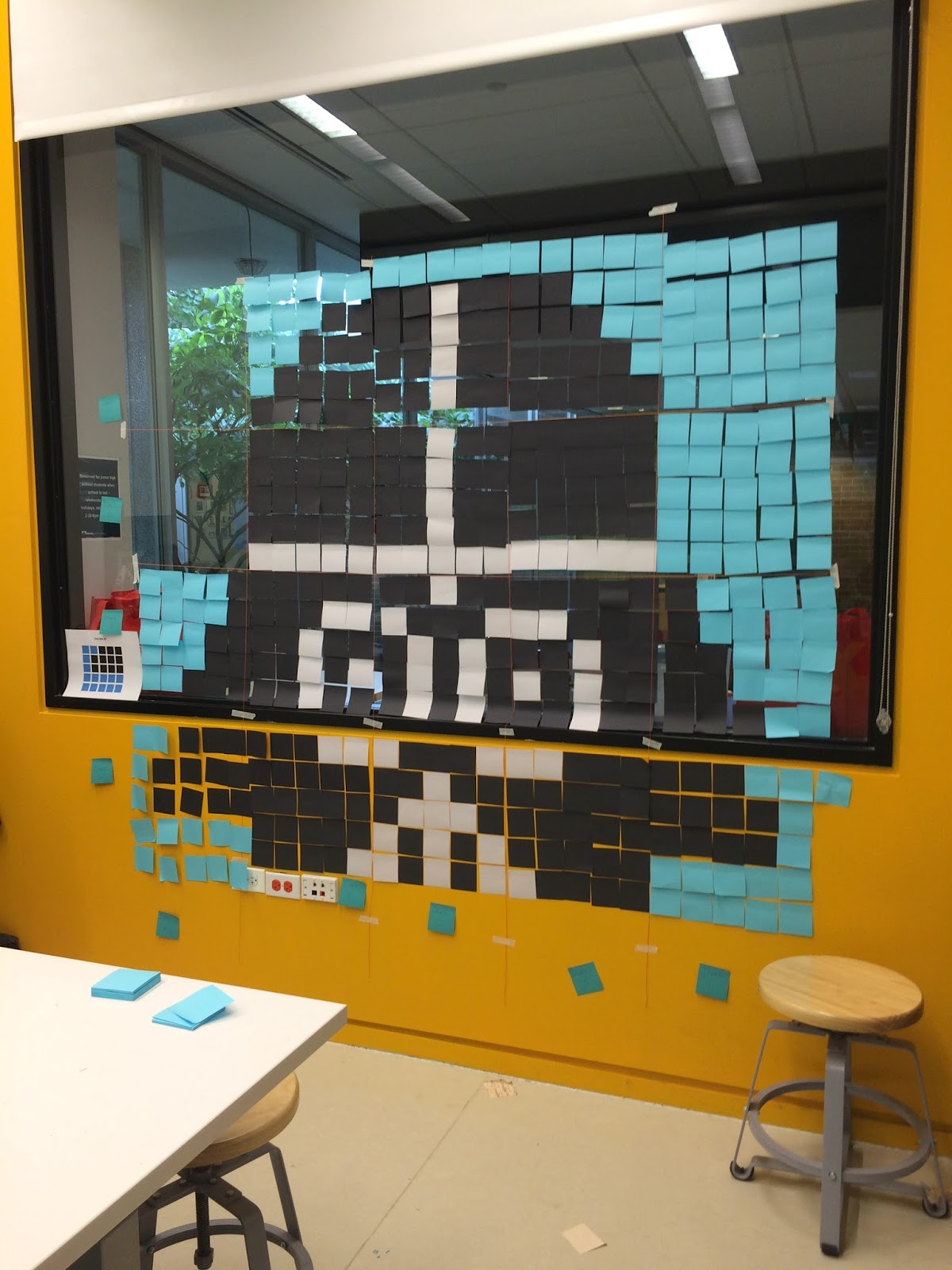 The Show Me Librarian Star Wars Sticky Note Mosaic Murals