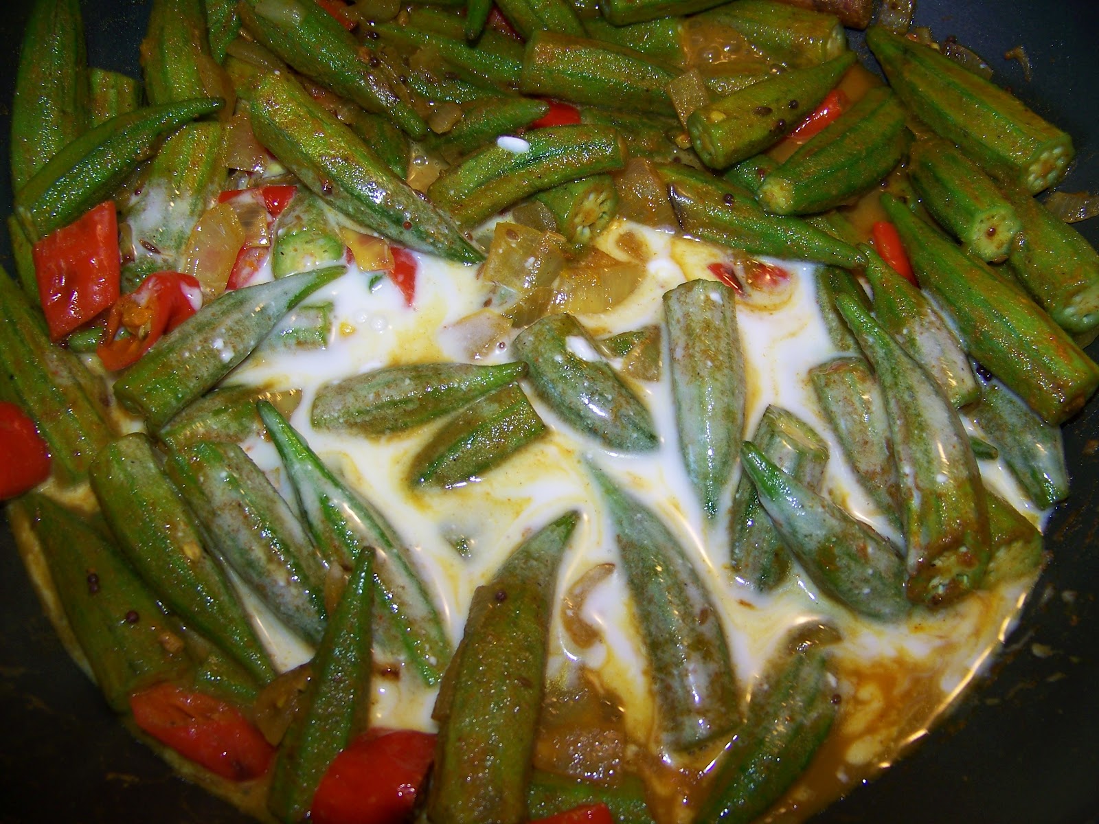 Kitchen Simmer Okra Curry with Coconut Milk (Throwback Thursday)