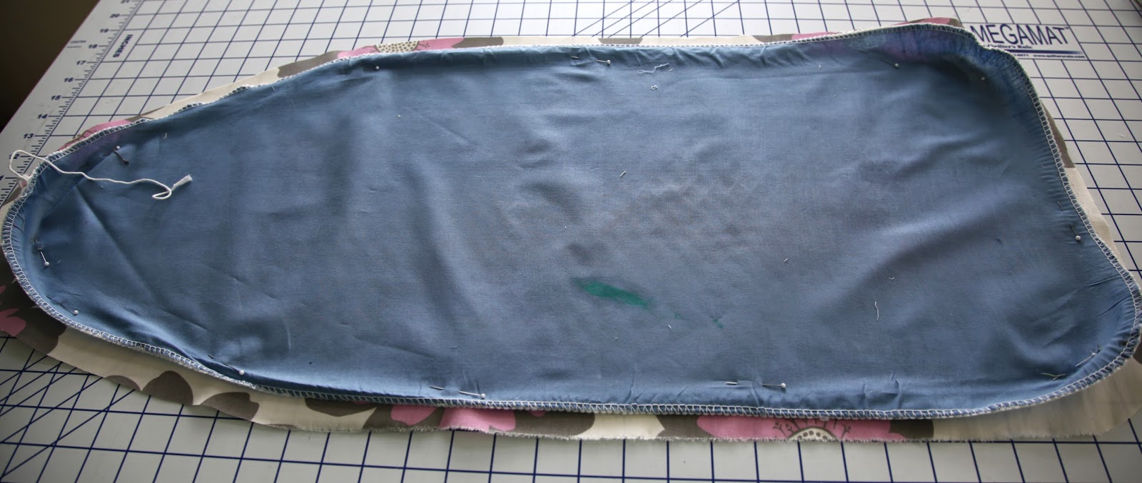 Green Bag Lady Mini Ironing Board Cover Tutorial