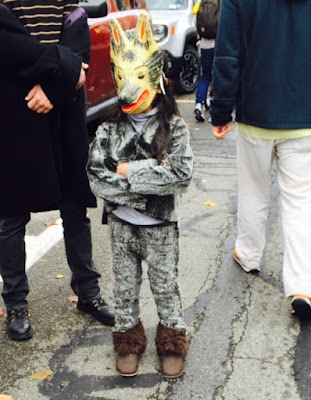 A wolf in Beacon's Hocus Pocus Kids Parade.