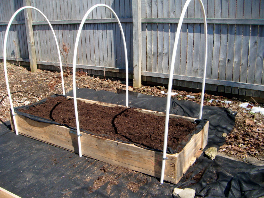 1868 Pleasant PVC Hoop Greenhouse for Raised Garden Beds