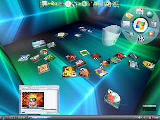 Real Desktop 2.04 برنامج عرض سطح المكتب وايقوناته ثري دي Real+Desktop