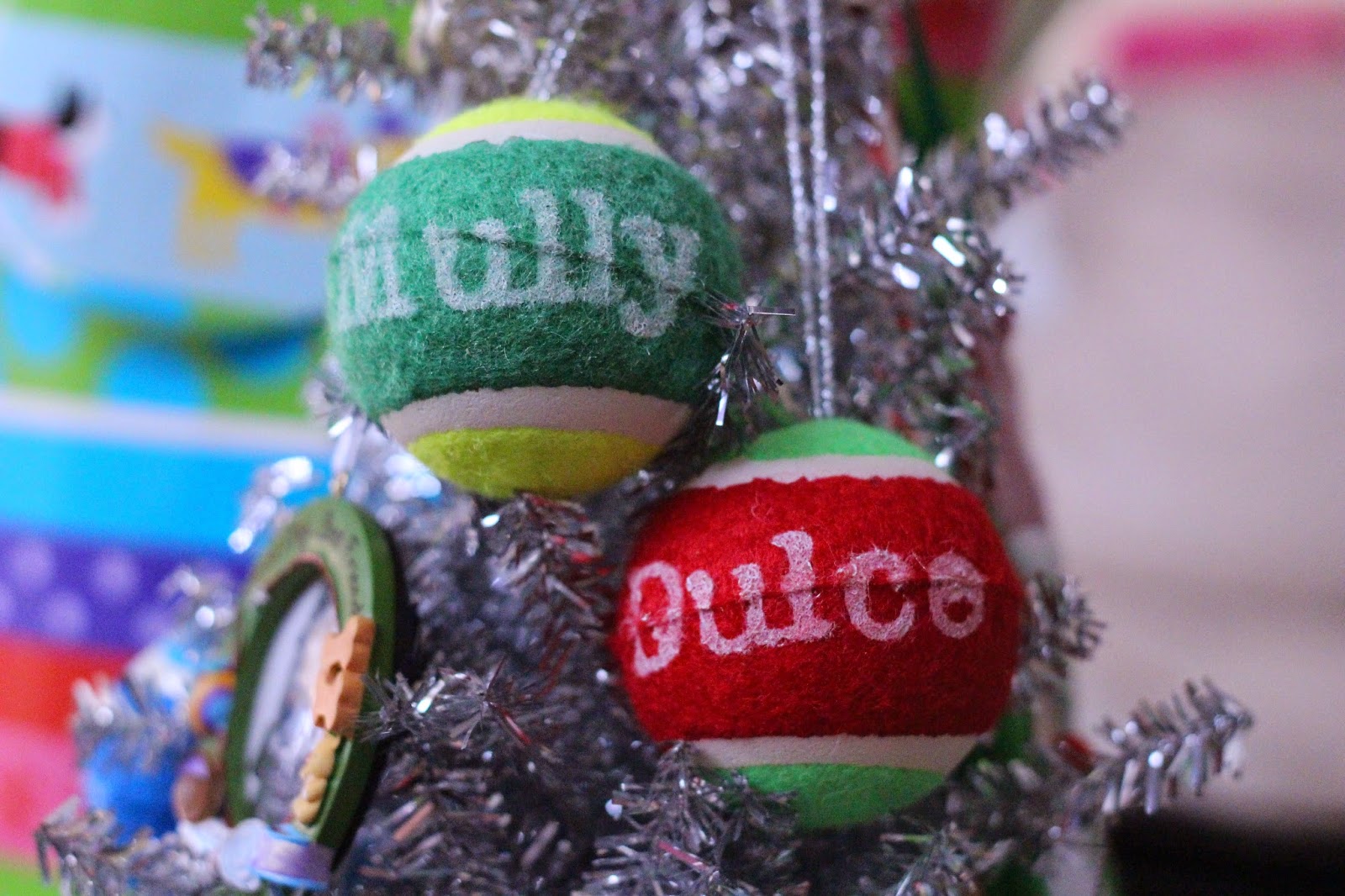 Santa Cruz Dogs DIY Tennis Ball ornament!