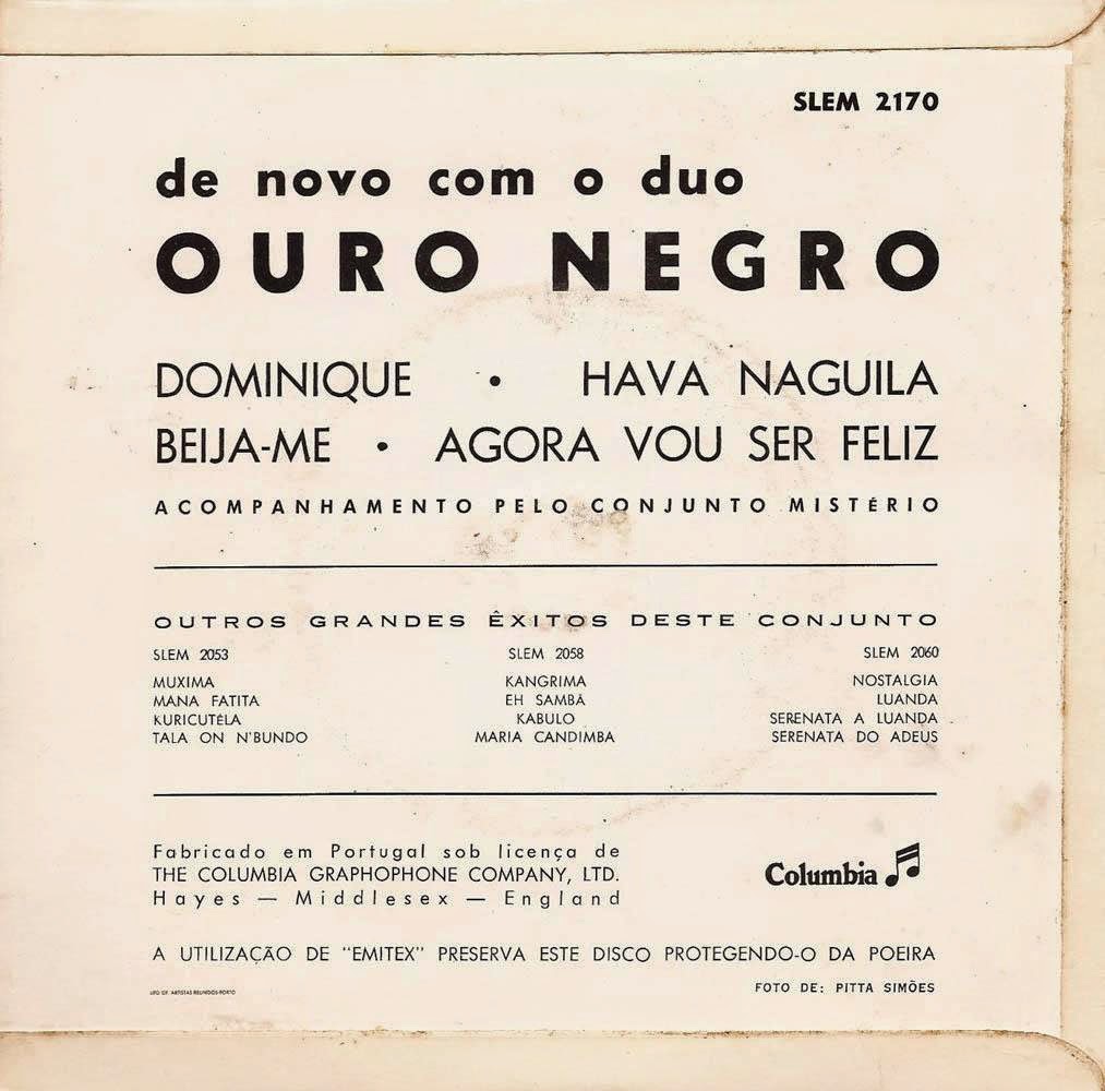 Duo Ouro Negro - De Novo Com o Duo Ouro Negro (1964) Back