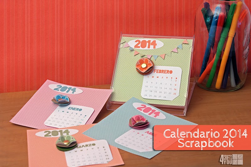 Descarga calendario scrapbook impreso para planificar con estilo