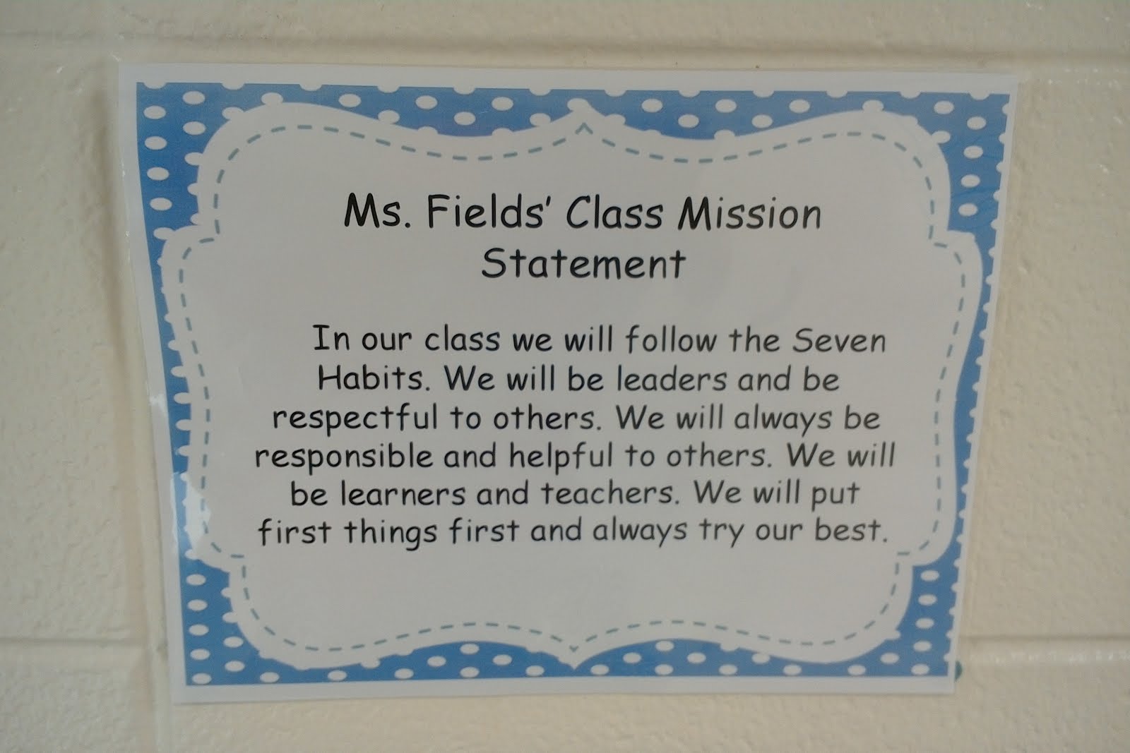 Second Grade Mission Statement