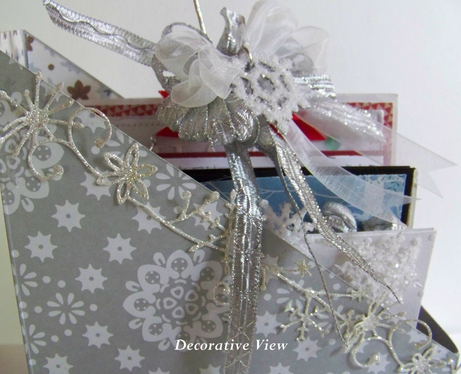 Nellies Nest Christmas Card Holder File Box