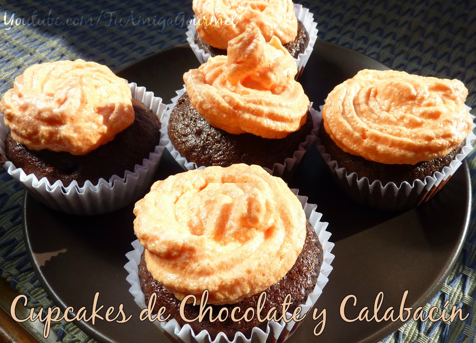 Quequitos (magdalenas, cupcake ) de calabacín y chocolate. Receta sin gluten ni lácteos