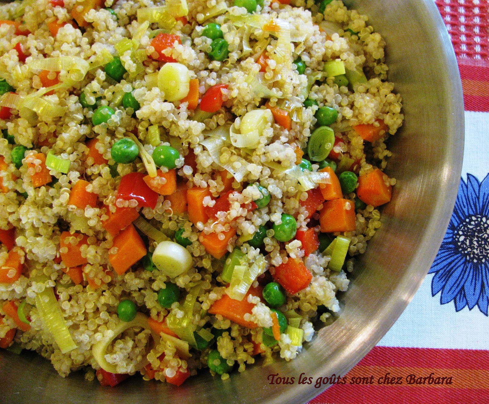 Tous les goûts sont chez Barbara Quinoa aux petits légumes