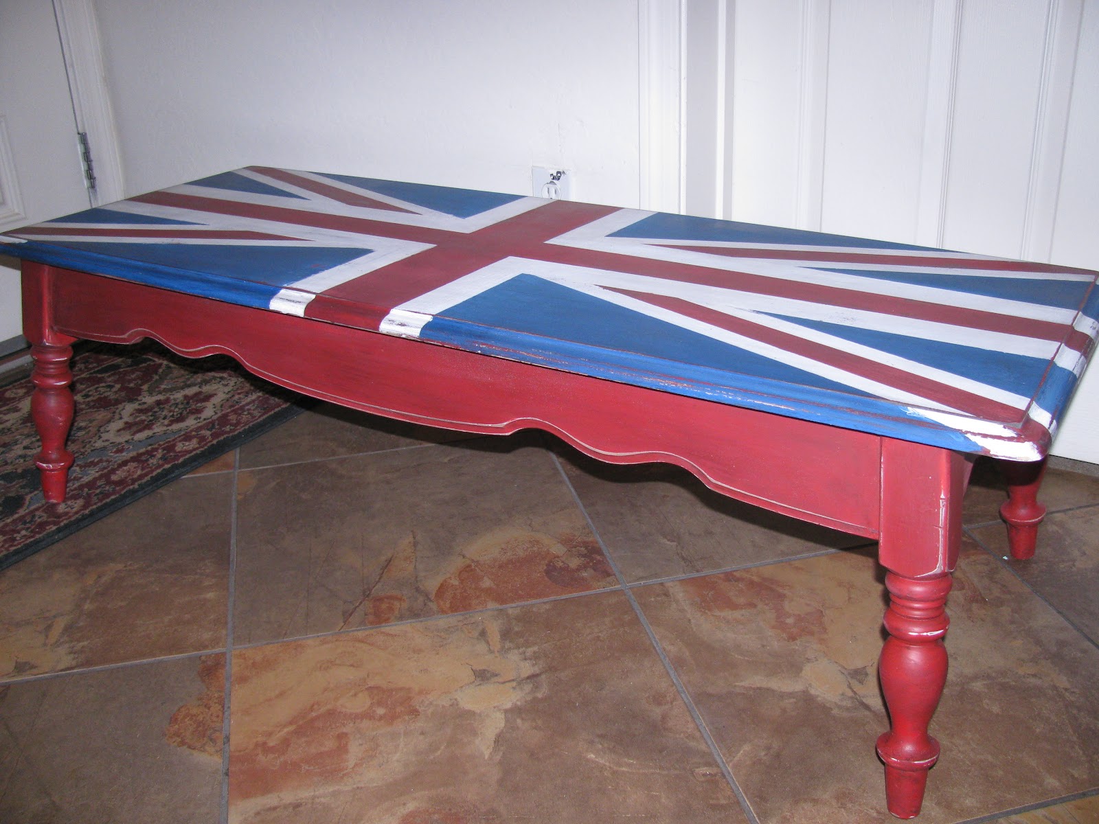 Thrift Store Decor Junky Union Jack Coffee Table