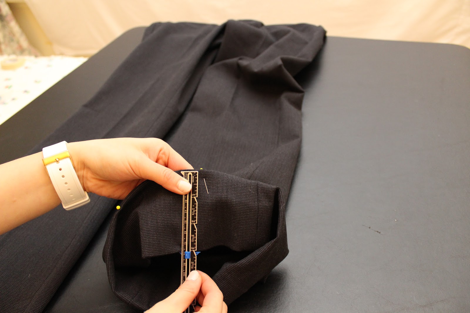 From Woo to You DIY How to Hem Your Dress Pants