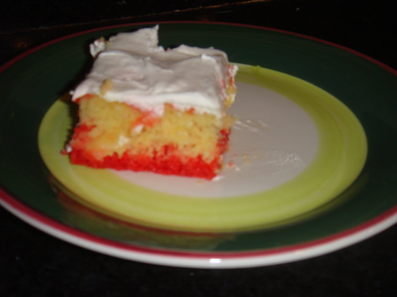 Keeping It Simple Eggless Jello Poke Cake