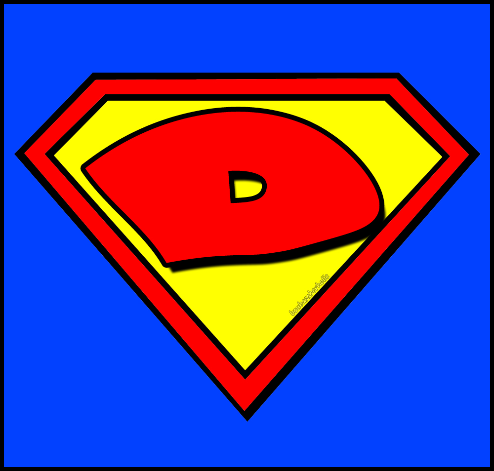 Bouba - Saberholic: Letters in Superman Logo Style