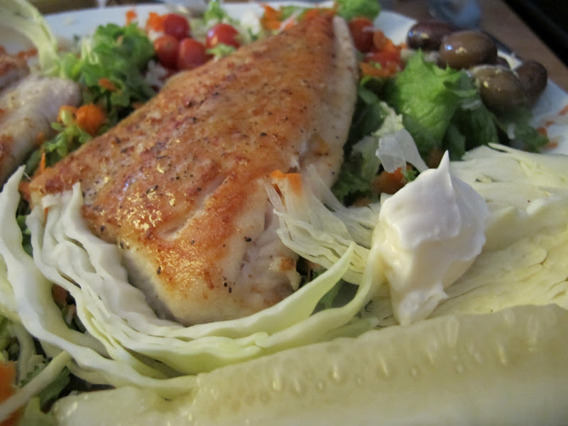 Dinner Place Walleye Salad