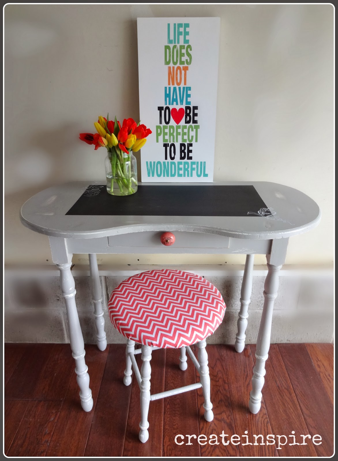 {createinspire} Little Pine Desk Revamp