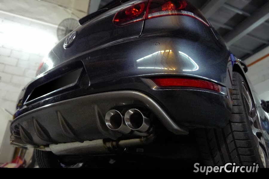 SUPERCIRCUIT Exhaust Pro Shop VW Golf Mk6 GTI Quad Exhaust Conversion