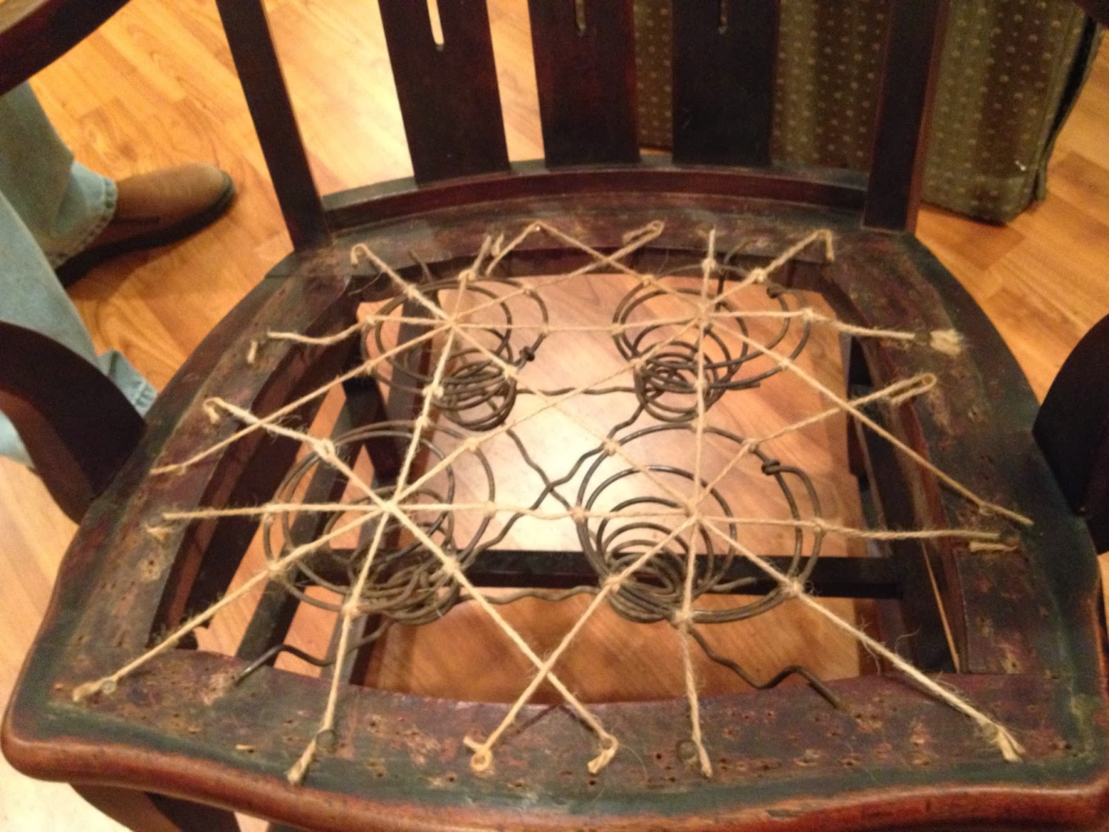 Between the Rafters Upholstery and a Lesson In 8way Hand Tied Springs