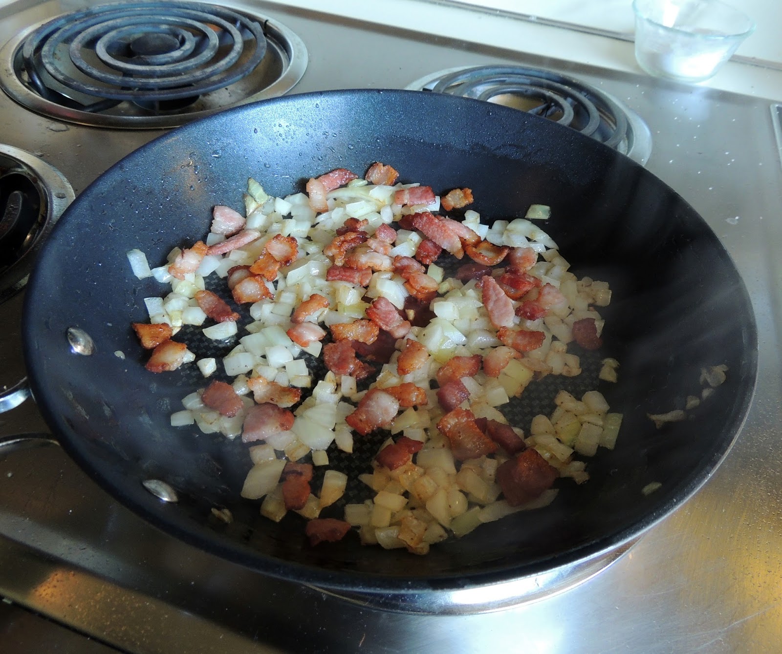 Garden Fresh Tomato and Bacon Frittata {Using Tfal's Nonstick Skillet
