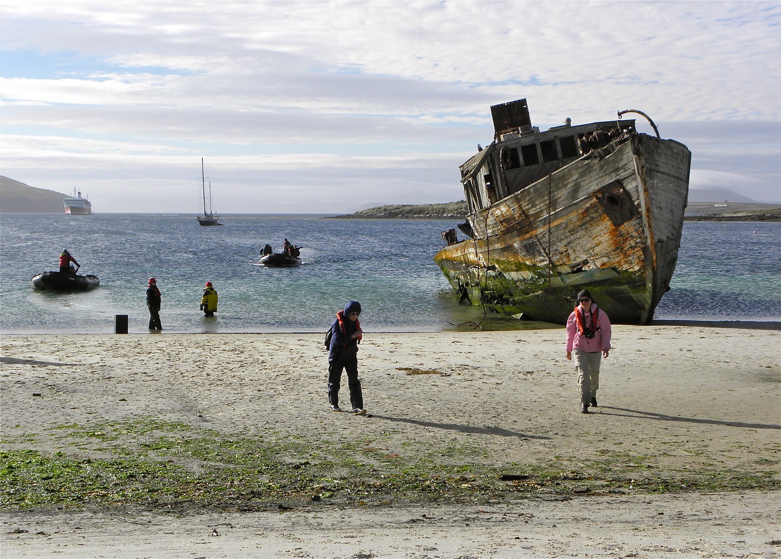 A Breath of Fresh Air Arriving at the British Falkland Islands...........