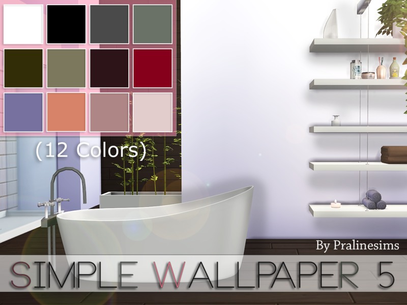 Sims 4 CC's The Best Simple Wallpaper by Pralinesims
