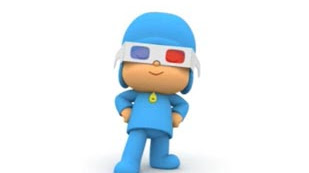 Pocoyo con gafas para imprimir
