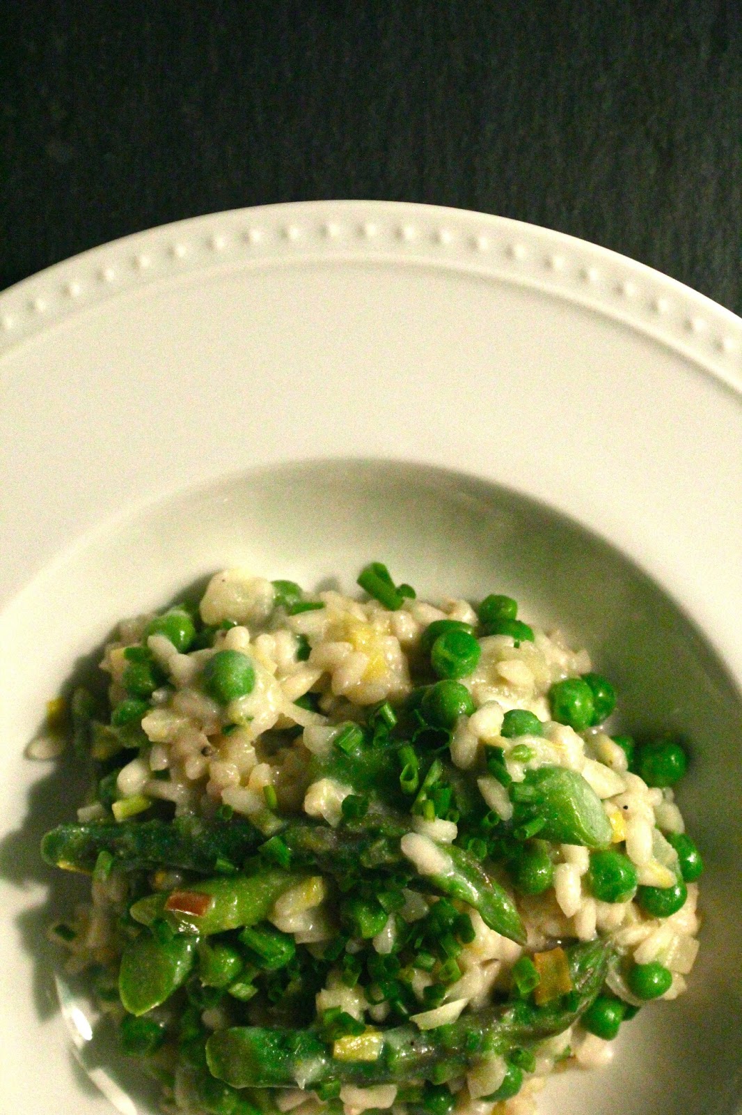 Carey On Lovely Asparagus and Spring Pea Risotto