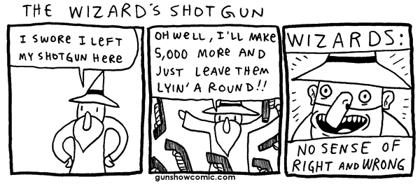 shoot wizard with a gun shoot wizard with a gun