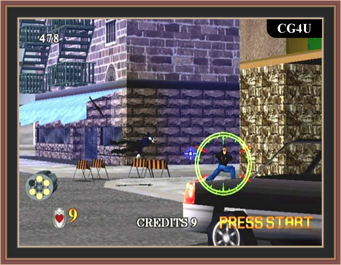 Virtua Cop 2 Game Screenshot