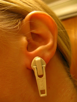 zipper earring